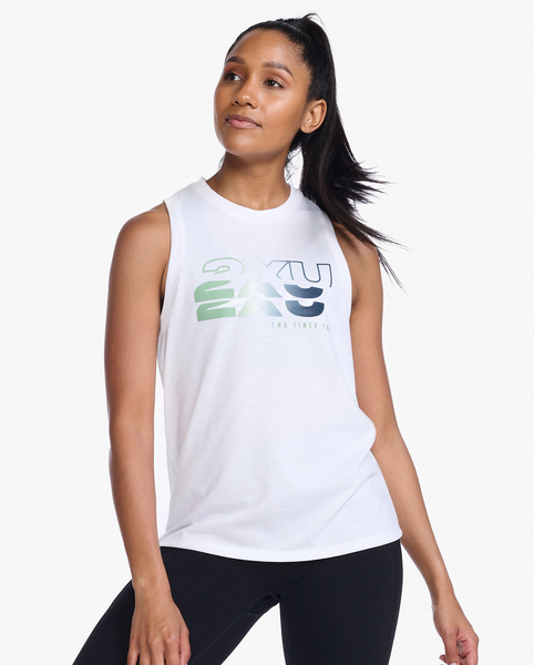 Polera Deportiva de Mujer Form Tank Blanca 2XU A Rueda