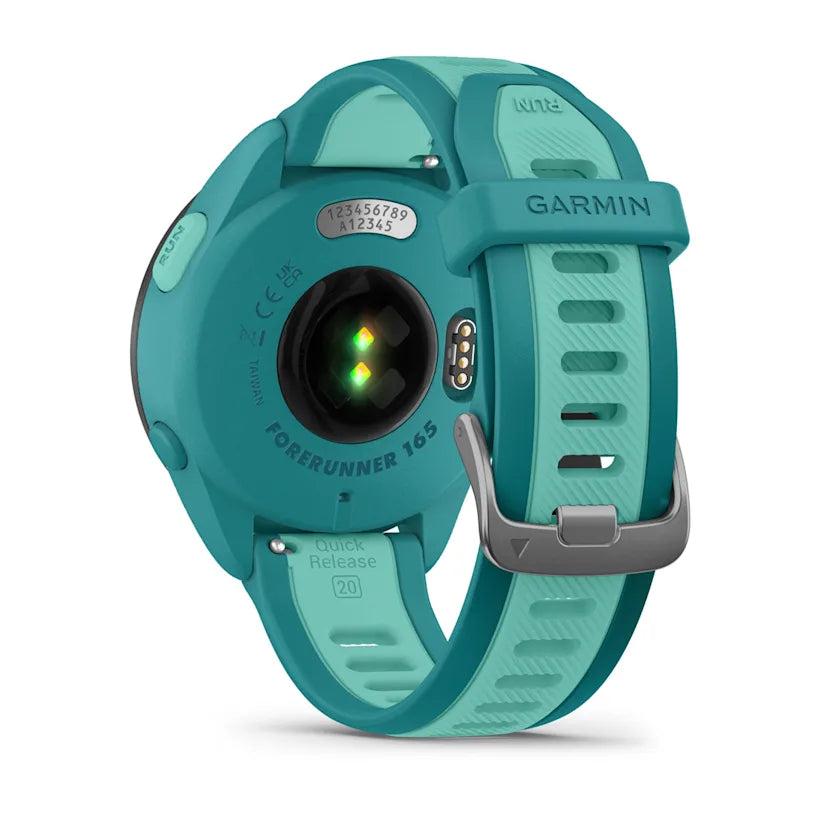 Garmin Forerunner® 165 Music Turquoise/Aqua Turquesa - Reloj GPS Multideporte con Pantalla AMOLED