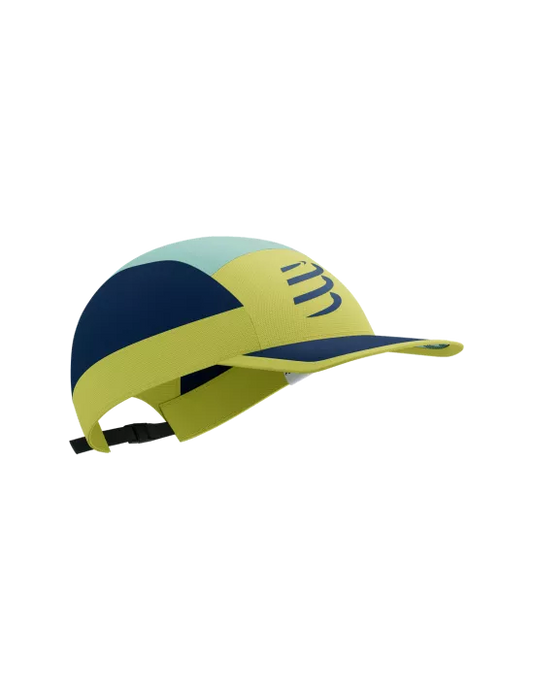 Gorro Jockey Compressport 5 Panel Light Cap (Colores Azul, verde, amarillo)