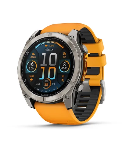 Garmin FENIX® 8 51mm Sapphire Spark Orange Naranjo - Reloj GPS Multideporte con Pantalla AMOLED