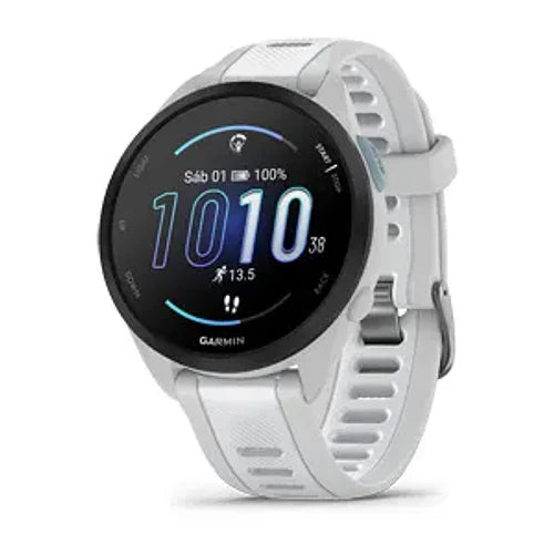 Garmin Forerunner® 165 Mist Grey/Whitestone. Gris/Blanco - Reloj GPS Multideporte con Pantalla AMOLED