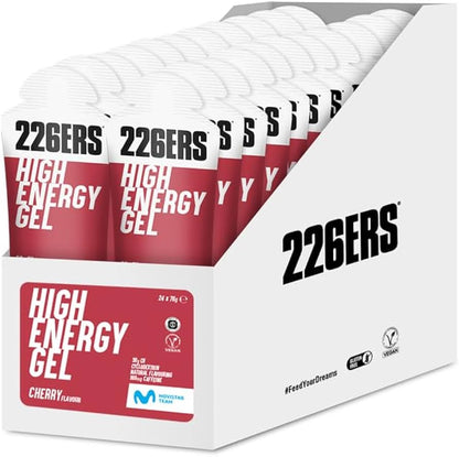 Gel 226ers High Energy Gel 76grs Con Cafeína (Sabor Cereza - unidad o caja)