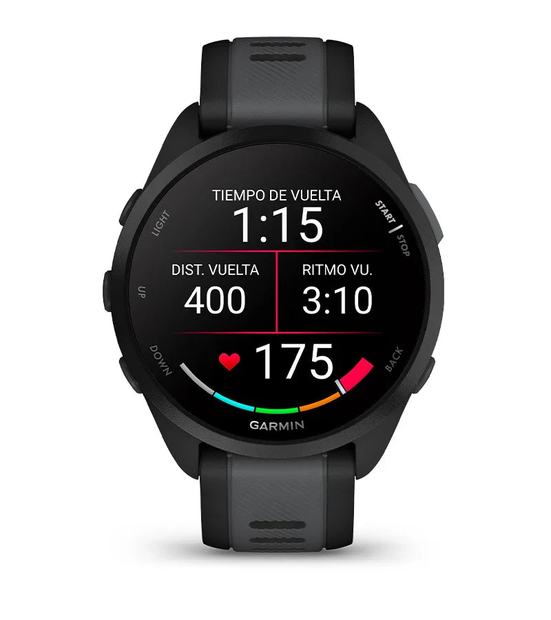 Garmin Forerunner® 165 Music Black/Grey Negro/Gris - Reloj GPS Multideporte con Pantalla AMOLED