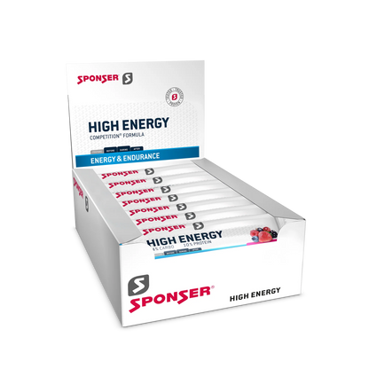 Barra Sponser High Energy Berry (Caja de 30 Unidades)