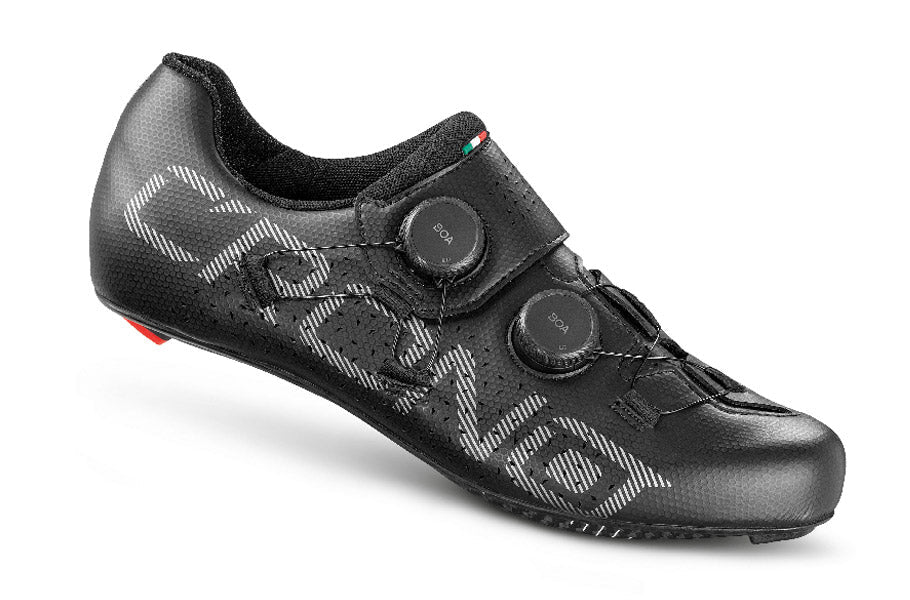 Zapato de ciclismo de Ruta CR-1 con 2 boas (2 colores)