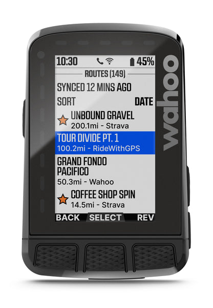 Ciclocomputador de ciclismo Wahoo Element Roam GPS V2