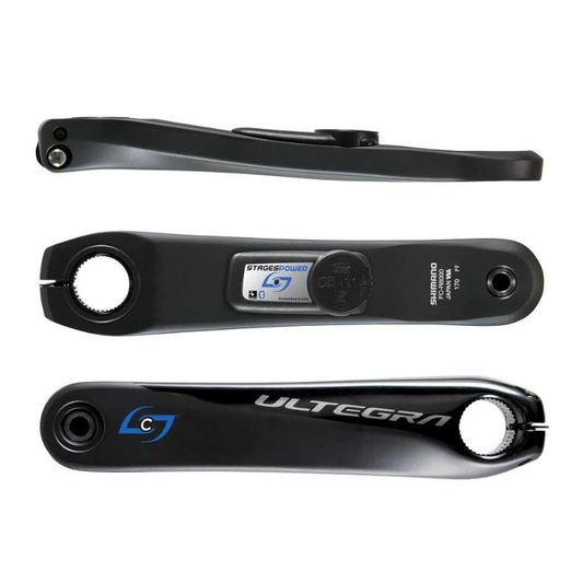 Medidor de potencia en Biela Stages Power meter L, Shimano Ultegra R8000. Potenciometro