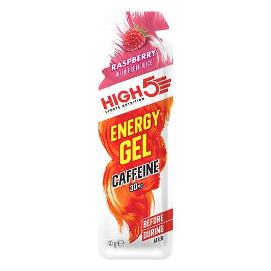 Energy Gel High5 con Cafeína (Sabor Raspberry de 40g)