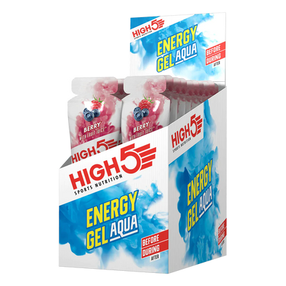 Caja de Gel Energy Aqua High5 Berries (66g) (20Unidades de 66g)