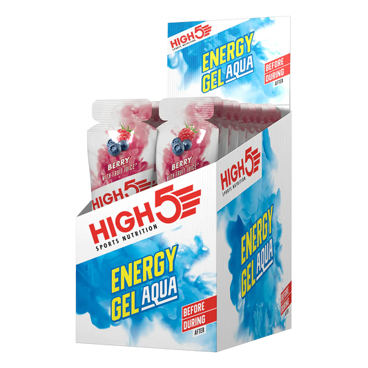 Caja de Gel Energy Aqua High5 Berries (66g) (20Unidades de 66g)