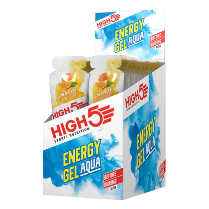 Caja de Gel Aqua High5 Naranja (20Unidades de 66g)