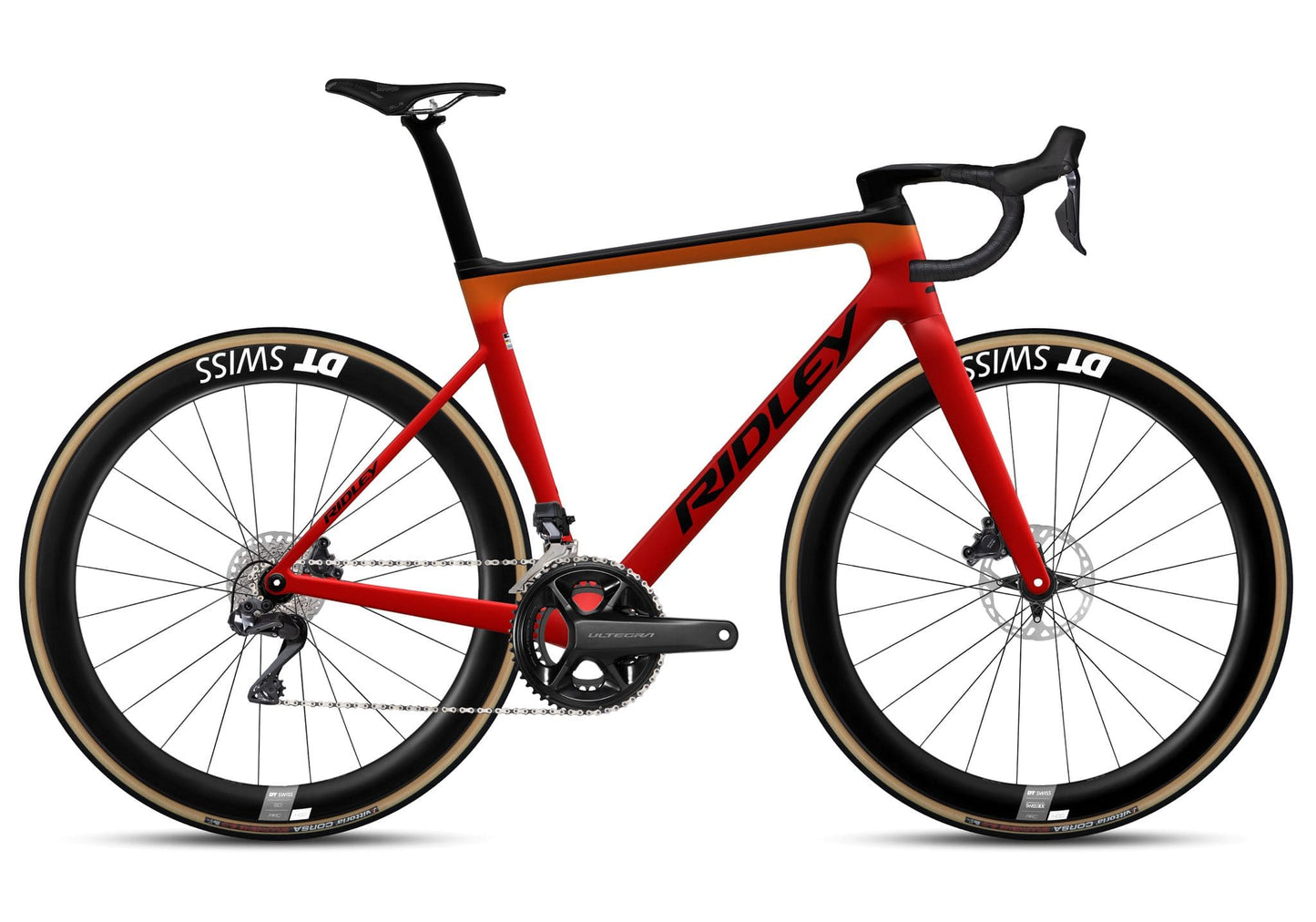 Bicicleta de Ruta escalada aero Ridley Falcn Rs (rojo)