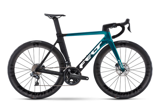 Bicicleta de Ruta Felt Aero Road Advanced Ultegra Di2 (Negro-Azul)