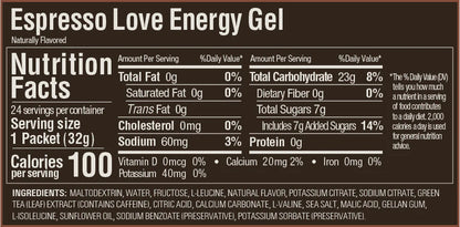 Caja de 24 Geles GU Energy Gel Original 32g Con Cafeína (10 sabores)