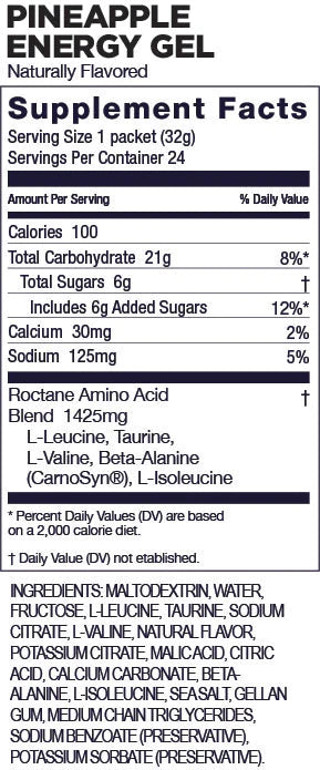 Caja de 24 Geles GU Roctane Energy Gel Sin Cafeína (2 Sabores)