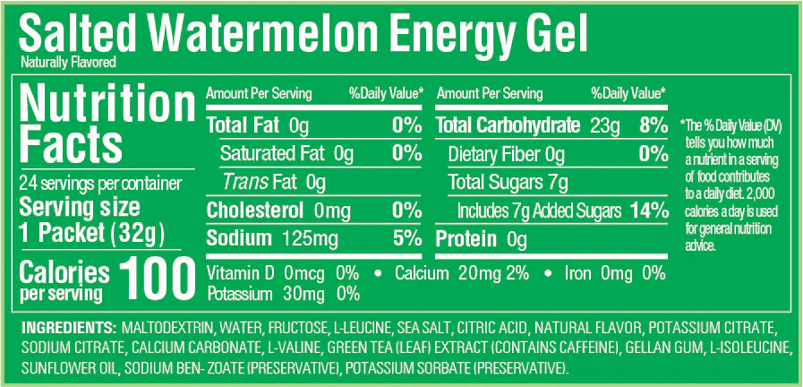 Caja de 24 Geles GU Energy Gel Original 32g Con Cafeína (10 sabores)