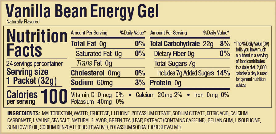 Caja de 24 Geles GU Energy Gel Original 32g Con Cafeína (10 sabores)