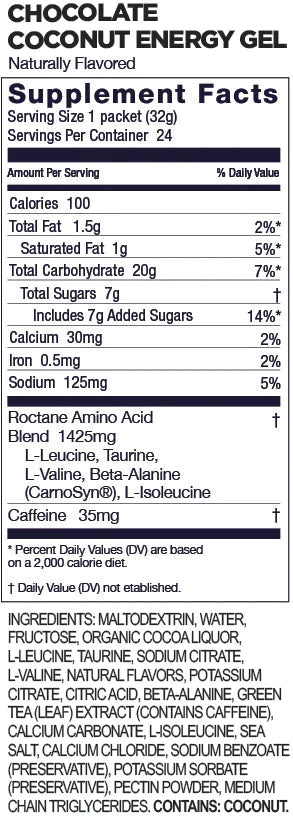 GEL GU Roctane Energy Gel Con Cafeína (6 Sabores)