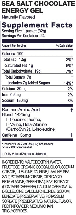 GEL GU Roctane Energy Gel Con Cafeína (6 Sabores)