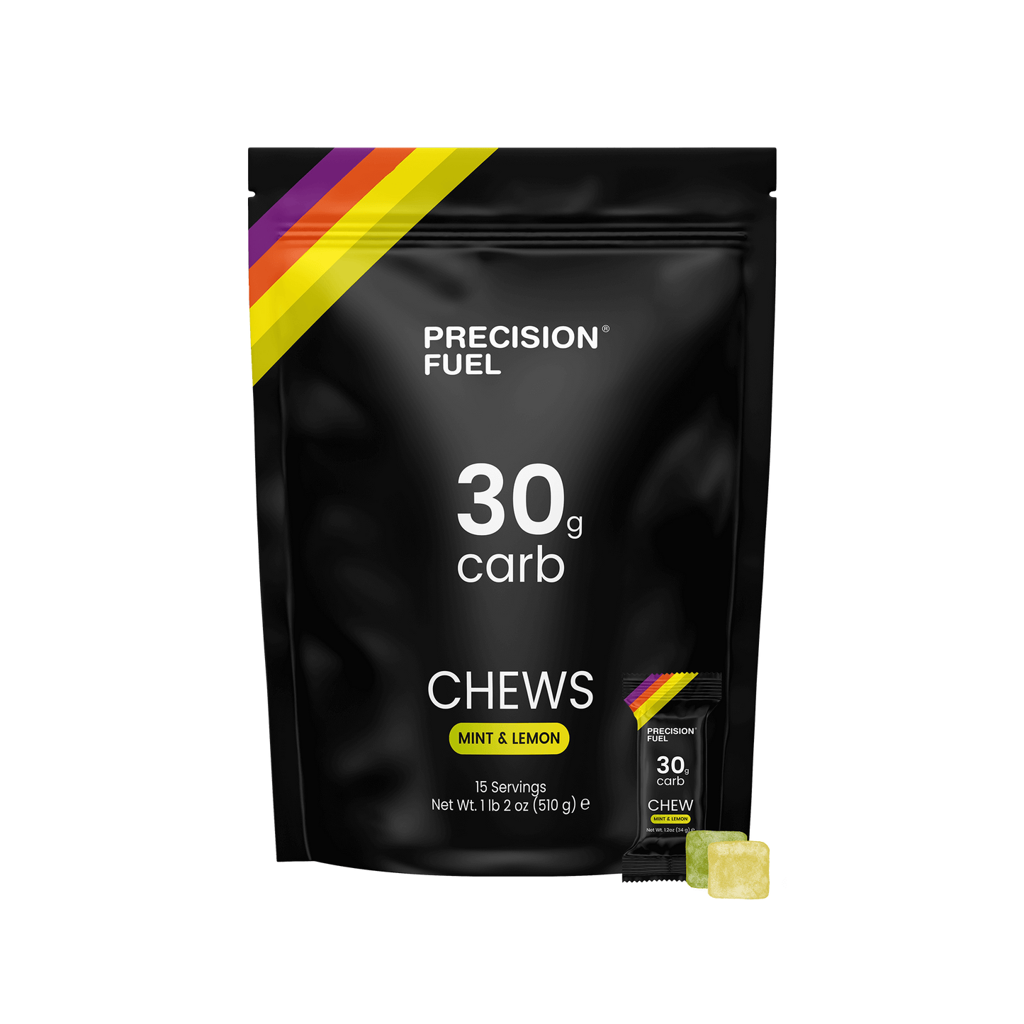 15 Sobres de Gomitas Precision Fuel PF 30 Chew  - Mint and Lemon