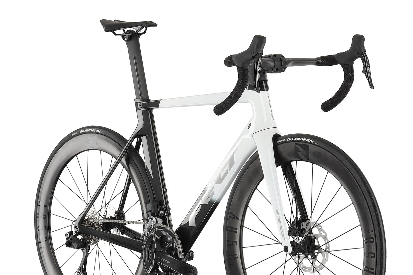 Bicicleta de Ruta Felt Aero Road Advanced 105 Di2 (Negro-Blanco)