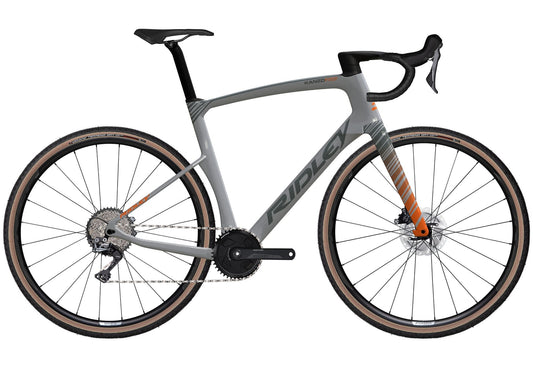 Bicicleta de Gravel Ridley Kanzo Fast (gris-naranja)