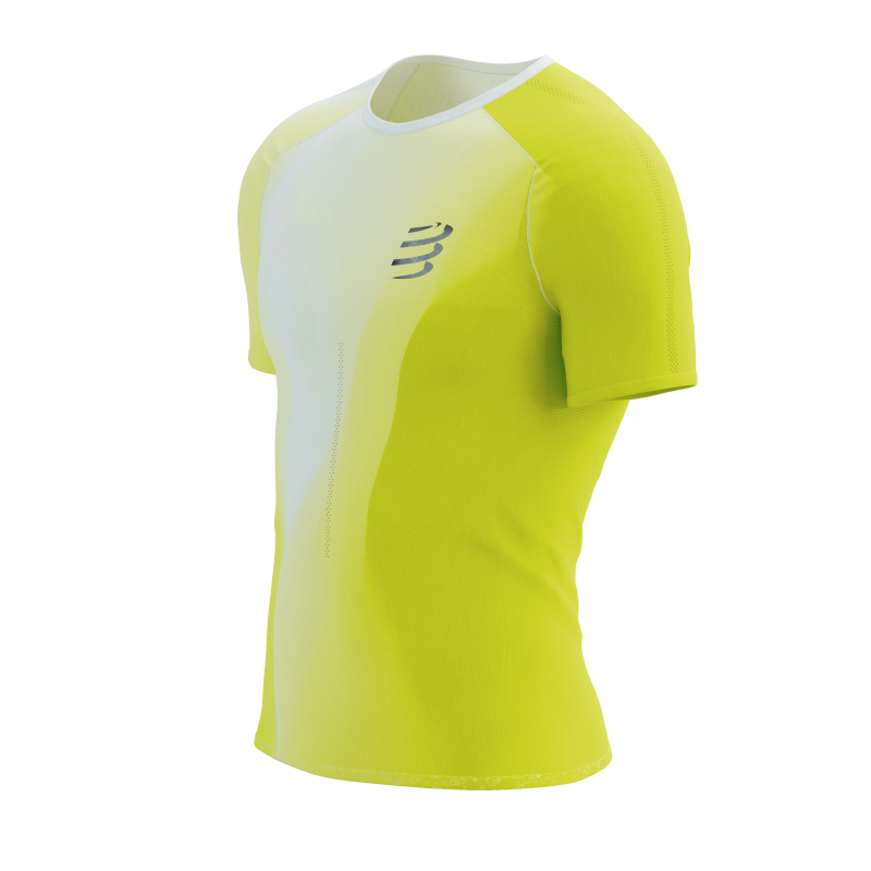 Polera o Peto de Running Mujer Compressport Performance Singlet W Amarillo