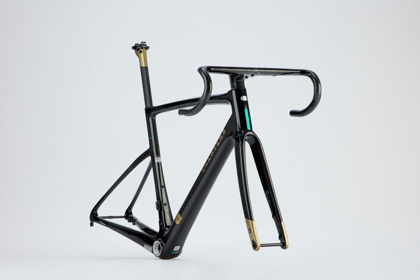 Cuadro de Bicicleta Chapter2 Toa: BLACK + UD W/ GOLD (KOURA)