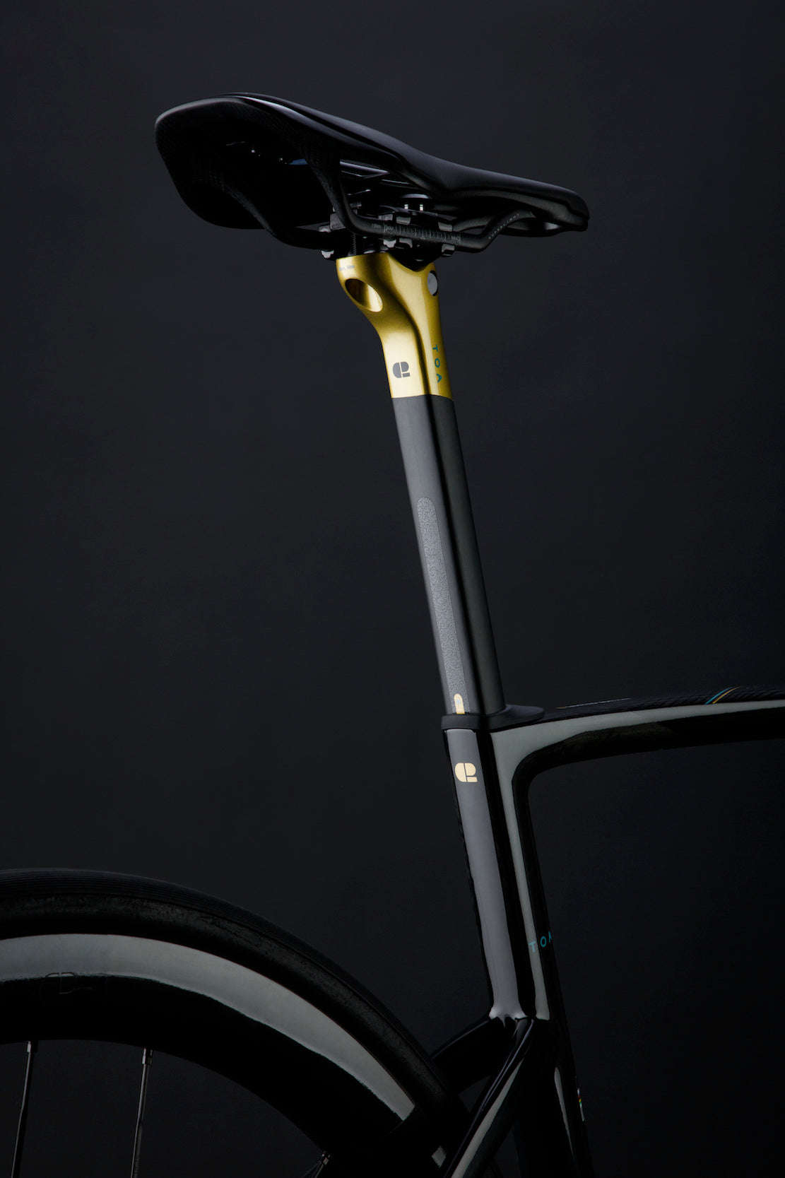 Cuadro de Bicicleta Chapter2 Toa: BLACK + UD W/ GOLD (KOURA)