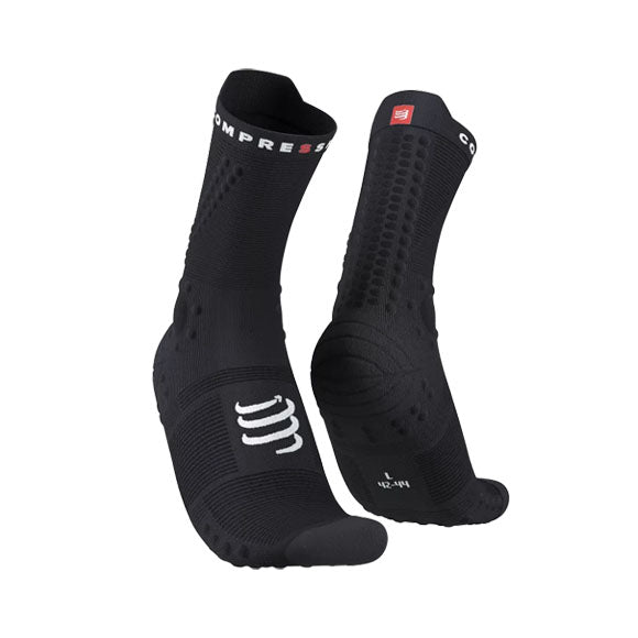 Calcetines de Running Compressport Pro Racing Socks v4.0 TRAIL Black