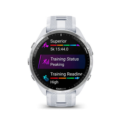 Garmin Forerunner® 965 White - Reloj GPS Multideporte con Pantalla AMOLED