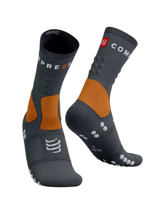 Calcetines largos de Trekking Hiking socks Gris Naranjo