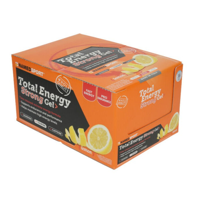 Caja de 24 Geles Named Sport Strong sabor Limón (40ml)