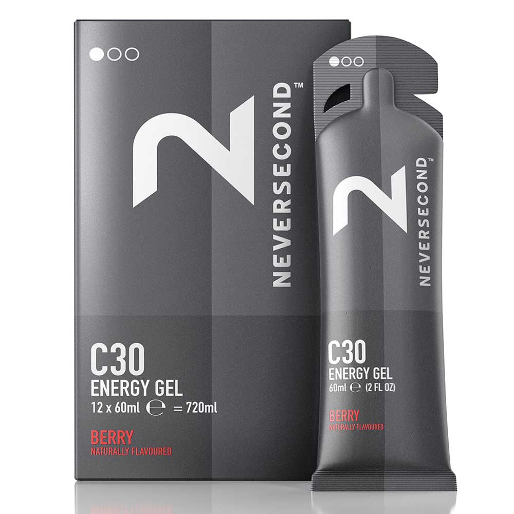 Caja de 12 Geles Neversecond C30 (60g) (4 Sabores)