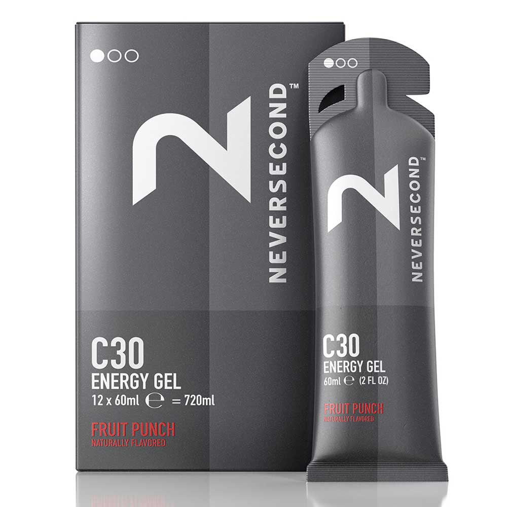 Caja de 12 Geles Neversecond C30 (60g) (4 Sabores)