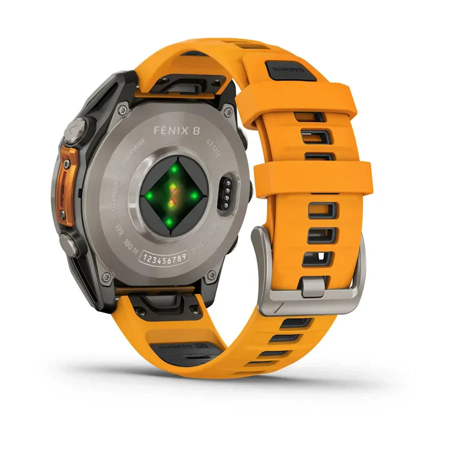 Garmin FENIX® 8 51mm Sapphire Spark Orange Naranjo - Reloj GPS Multideporte con Pantalla AMOLED