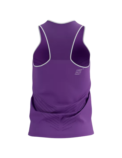 Polera o Peto de Running Mujer Compressport Performance Singlet W Rosado