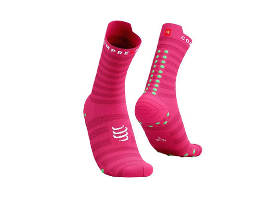 Calcetines de Running Pro Racing Socks ULTRALIGHT v4.0 Hot Pink/Summer Green