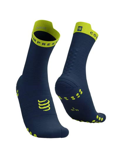 Calcetines de Running Pro Racing Socks v4.0  Dress Blues/Green Sheen