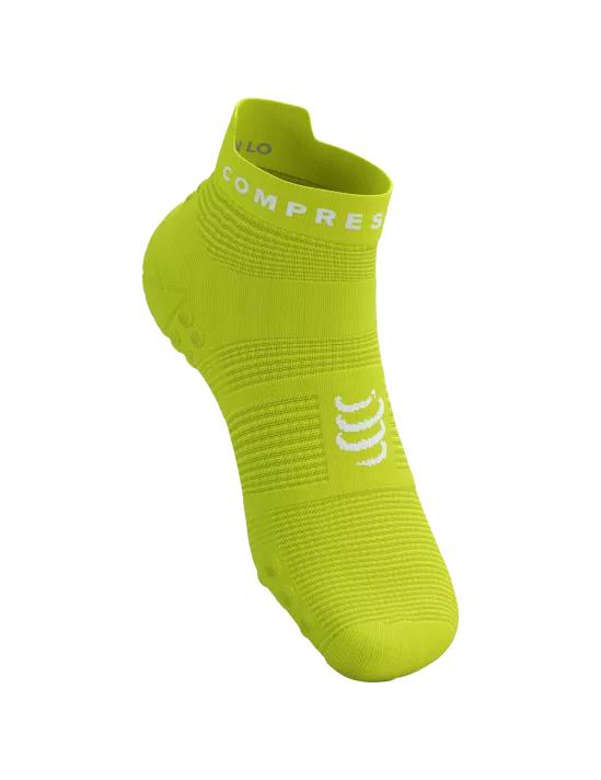 Calcetines de Running Cortos Pro Racing Socks RUN LOW v4.0 Green Sheen/White