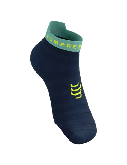 Calcetines de Running Cortos Pro Racing Socks v4.0  ULTRALIGHTDess Bues/Eggshell Blue/Green Sheen