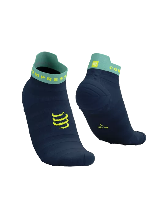 Calcetines de Running Cortos Pro Racing Socks v4.0  ULTRALIGHTDess Bues/Eggshell Blue/Green Sheen