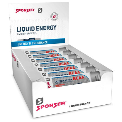 Caja de Geles Sponser Liquid Energy BCAA (20 unidades de 70g)