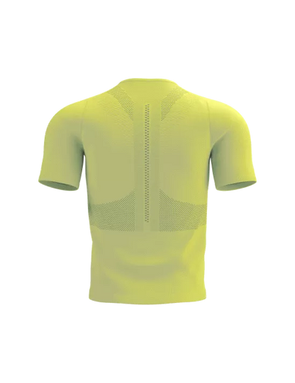 Trail Half-Zip Fitted SS Top Green Sheen/Safety Yellow