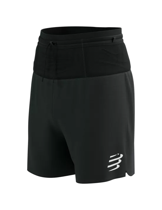 Short y Calza de Trail Compressport Racing 2-In-1 Short M Black