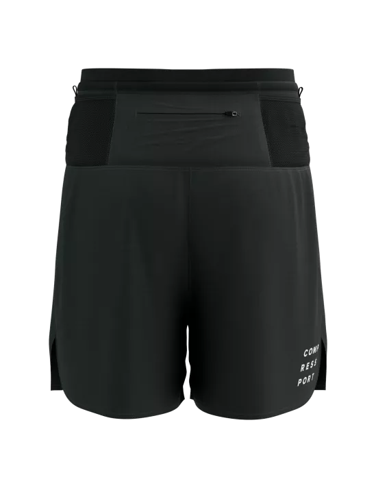 Short y Calza de Trail Compressport Racing 2-In-1 Short M Black