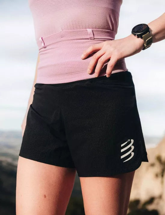 Short y Calza de Trail de Mujer Compressport Racing Short W Black