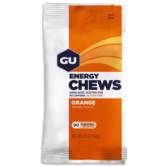 Gomitas GU Energy Chews 60g (8 Gomitas) (3 Sabores Con y Sin Cafeína)