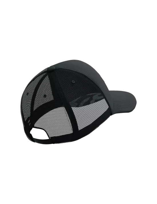 Gorro Jockey Compressport Trucker Cap Negro Reflectante