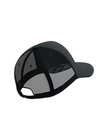 Gorro Jockey Compressport Trucker Cap Negro Reflectante